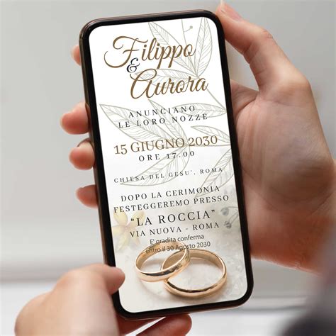 inviti di matrimonio digitali